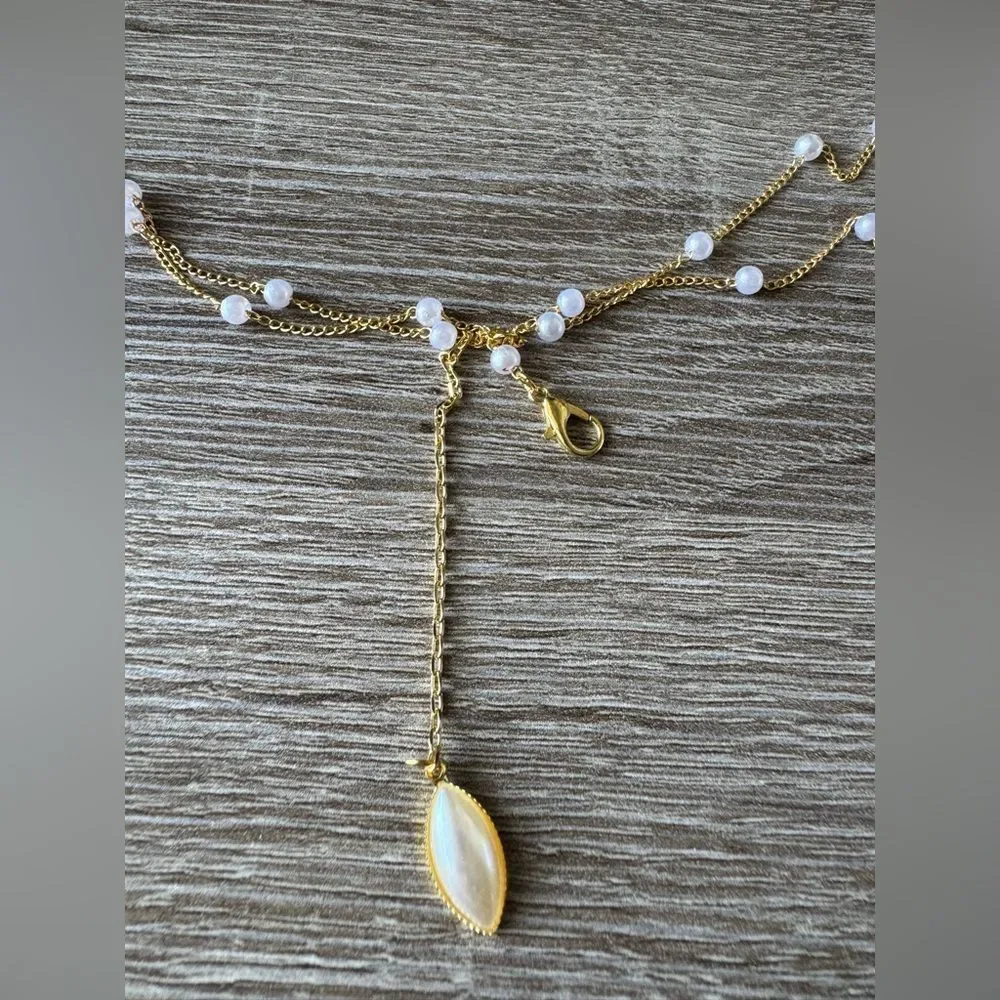 Elegant Gold and Pearl bikini chain A1250